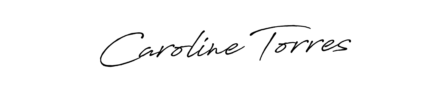 How to make Caroline Torres signature? Antro_Vectra_Bolder is a professional autograph style. Create handwritten signature for Caroline Torres name. Caroline Torres signature style 7 images and pictures png