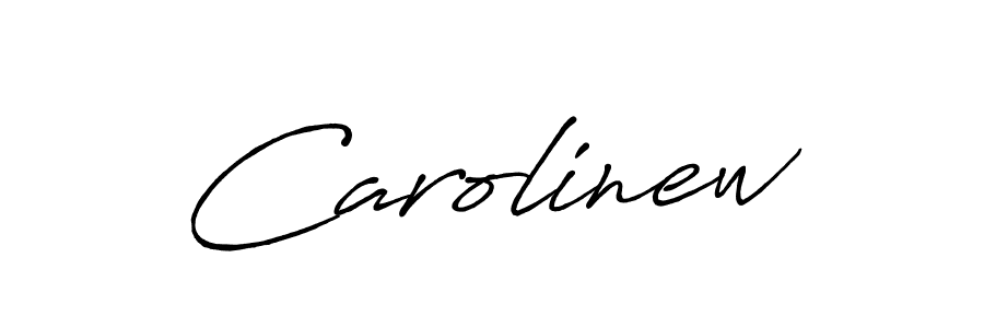 Also we have Carolinew name is the best signature style. Create professional handwritten signature collection using Antro_Vectra_Bolder autograph style. Carolinew signature style 7 images and pictures png