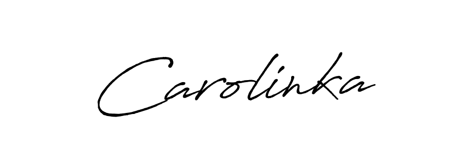 Antro_Vectra_Bolder is a professional signature style that is perfect for those who want to add a touch of class to their signature. It is also a great choice for those who want to make their signature more unique. Get Carolinka name to fancy signature for free. Carolinka signature style 7 images and pictures png