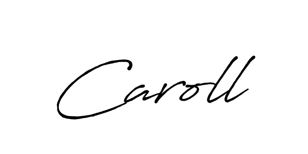 How to make Caroll name signature. Use Antro_Vectra_Bolder style for creating short signs online. This is the latest handwritten sign. Caroll signature style 7 images and pictures png