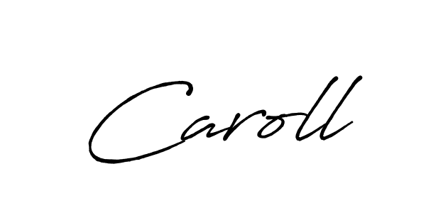 Caroll stylish signature style. Best Handwritten Sign (Antro_Vectra_Bolder) for my name. Handwritten Signature Collection Ideas for my name Caroll. Caroll signature style 7 images and pictures png
