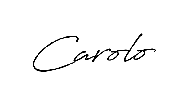 The best way (Antro_Vectra_Bolder) to make a short signature is to pick only two or three words in your name. The name Carolo include a total of six letters. For converting this name. Carolo signature style 7 images and pictures png