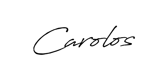 The best way (Antro_Vectra_Bolder) to make a short signature is to pick only two or three words in your name. The name Carolos include a total of six letters. For converting this name. Carolos signature style 7 images and pictures png