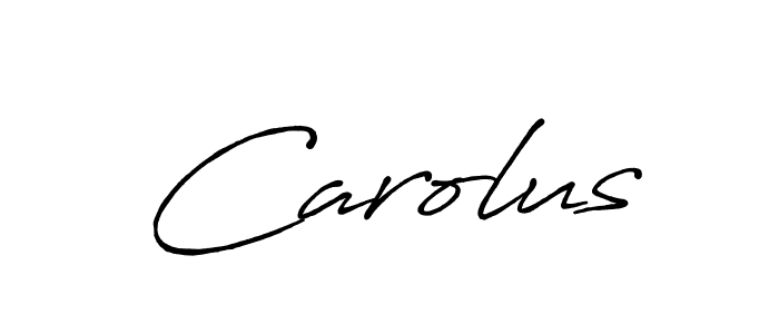 Carolus stylish signature style. Best Handwritten Sign (Antro_Vectra_Bolder) for my name. Handwritten Signature Collection Ideas for my name Carolus. Carolus signature style 7 images and pictures png