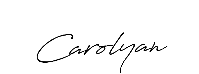 Carolyan stylish signature style. Best Handwritten Sign (Antro_Vectra_Bolder) for my name. Handwritten Signature Collection Ideas for my name Carolyan. Carolyan signature style 7 images and pictures png