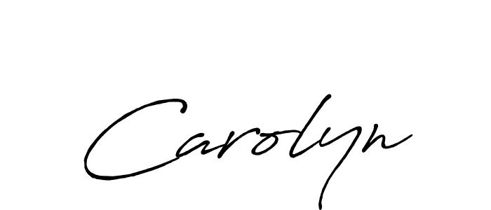 Create a beautiful signature design for name Carolyn. With this signature (Antro_Vectra_Bolder) fonts, you can make a handwritten signature for free. Carolyn signature style 7 images and pictures png