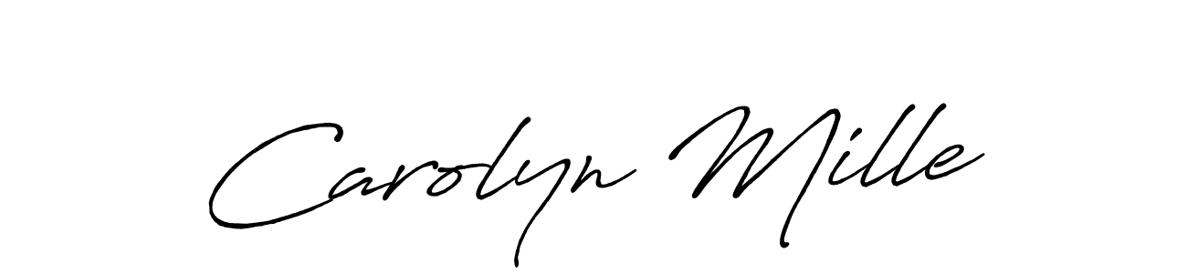 It looks lik you need a new signature style for name Carolyn Mille. Design unique handwritten (Antro_Vectra_Bolder) signature with our free signature maker in just a few clicks. Carolyn Mille signature style 7 images and pictures png
