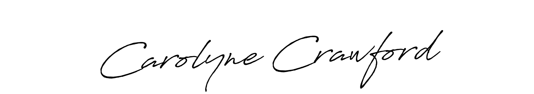 Design your own signature with our free online signature maker. With this signature software, you can create a handwritten (Antro_Vectra_Bolder) signature for name Carolyne Crawford. Carolyne Crawford signature style 7 images and pictures png