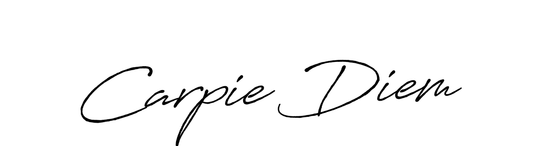 Design your own signature with our free online signature maker. With this signature software, you can create a handwritten (Antro_Vectra_Bolder) signature for name Carpie Diem. Carpie Diem signature style 7 images and pictures png