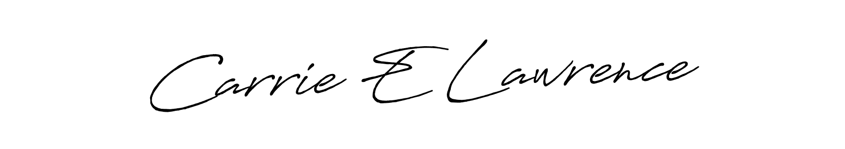 Similarly Antro_Vectra_Bolder is the best handwritten signature design. Signature creator online .You can use it as an online autograph creator for name Carrie E Lawrence. Carrie E Lawrence signature style 7 images and pictures png