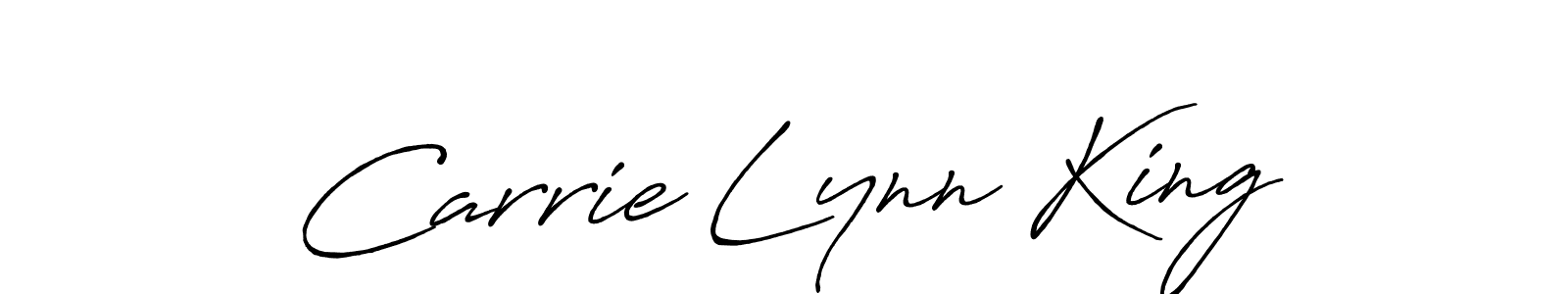 Make a beautiful signature design for name Carrie Lynn King. With this signature (Antro_Vectra_Bolder) style, you can create a handwritten signature for free. Carrie Lynn King signature style 7 images and pictures png