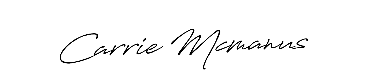 Carrie Mcmanus stylish signature style. Best Handwritten Sign (Antro_Vectra_Bolder) for my name. Handwritten Signature Collection Ideas for my name Carrie Mcmanus. Carrie Mcmanus signature style 7 images and pictures png