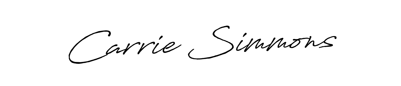 Similarly Antro_Vectra_Bolder is the best handwritten signature design. Signature creator online .You can use it as an online autograph creator for name Carrie Simmons. Carrie Simmons signature style 7 images and pictures png