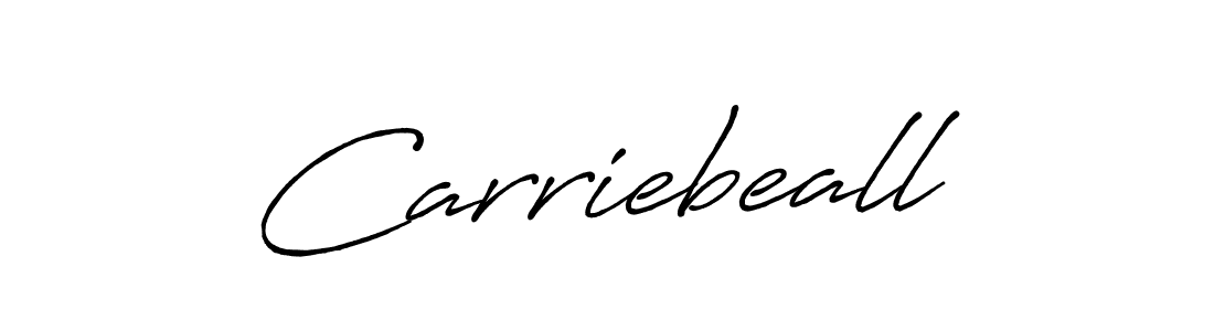 Use a signature maker to create a handwritten signature online. With this signature software, you can design (Antro_Vectra_Bolder) your own signature for name Carriebeall. Carriebeall signature style 7 images and pictures png