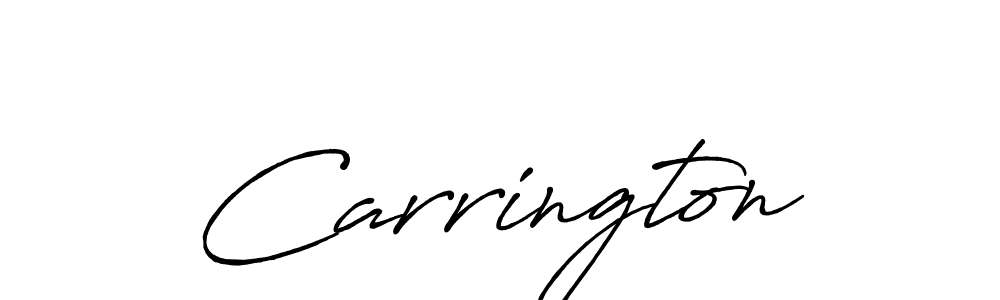 Use a signature maker to create a handwritten signature online. With this signature software, you can design (Antro_Vectra_Bolder) your own signature for name Carrington. Carrington signature style 7 images and pictures png