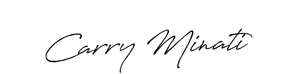 Also we have Carry Minati name is the best signature style. Create professional handwritten signature collection using Antro_Vectra_Bolder autograph style. Carry Minati signature style 7 images and pictures png