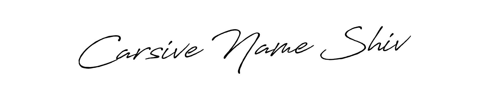 Design your own signature with our free online signature maker. With this signature software, you can create a handwritten (Antro_Vectra_Bolder) signature for name Carsive Name Shiv. Carsive Name Shiv signature style 7 images and pictures png