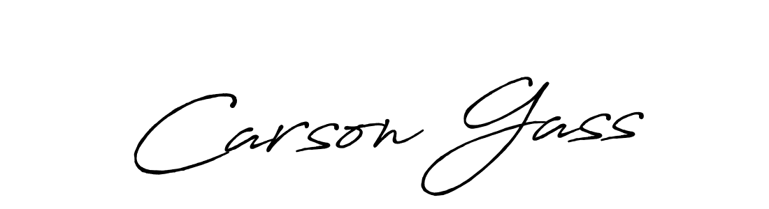 How to make Carson Gass name signature. Use Antro_Vectra_Bolder style for creating short signs online. This is the latest handwritten sign. Carson Gass signature style 7 images and pictures png
