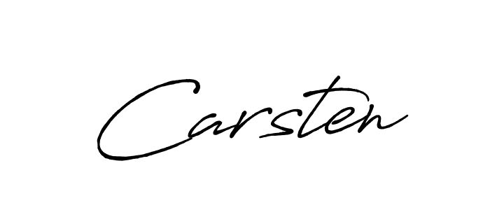 How to make Carsten name signature. Use Antro_Vectra_Bolder style for creating short signs online. This is the latest handwritten sign. Carsten signature style 7 images and pictures png
