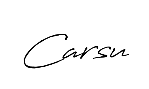 Create a beautiful signature design for name Carsu. With this signature (Antro_Vectra_Bolder) fonts, you can make a handwritten signature for free. Carsu signature style 7 images and pictures png