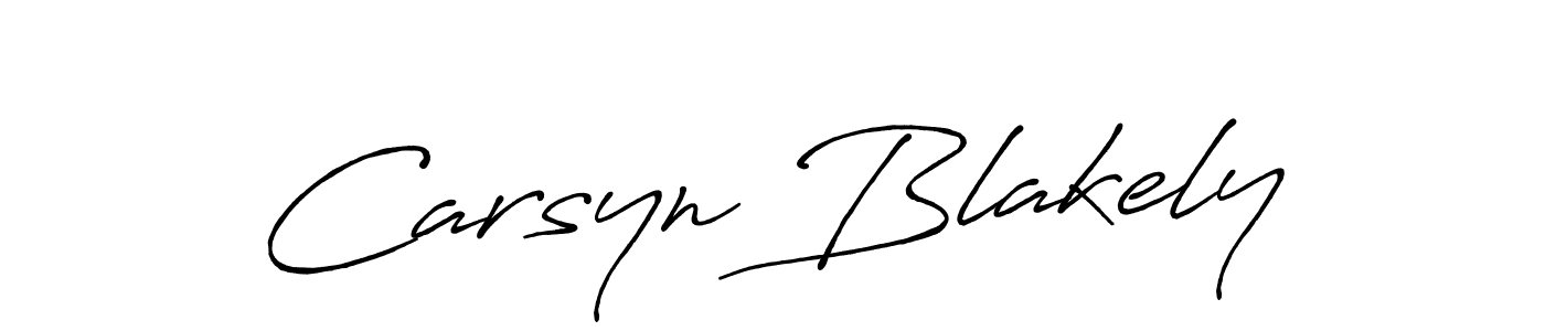 How to make Carsyn Blakely signature? Antro_Vectra_Bolder is a professional autograph style. Create handwritten signature for Carsyn Blakely name. Carsyn Blakely signature style 7 images and pictures png