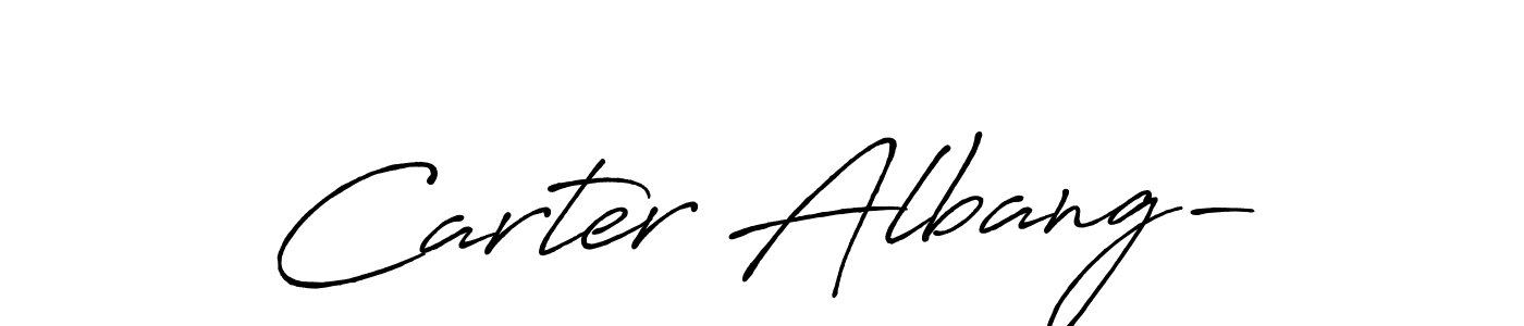Similarly Antro_Vectra_Bolder is the best handwritten signature design. Signature creator online .You can use it as an online autograph creator for name Carter Albang-. Carter Albang- signature style 7 images and pictures png