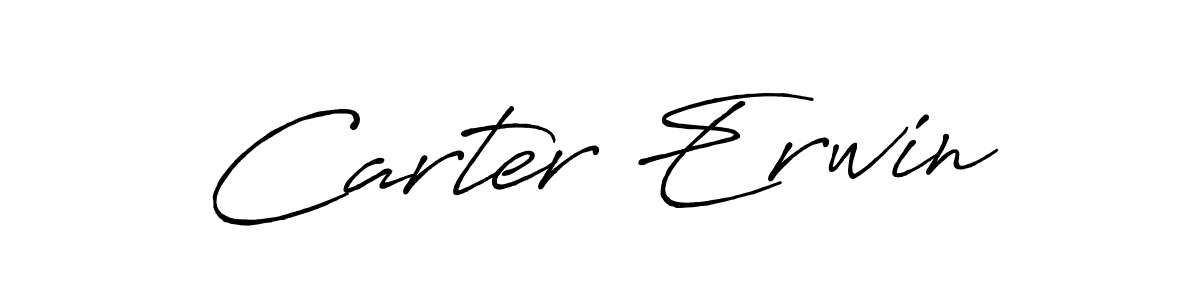 Similarly Antro_Vectra_Bolder is the best handwritten signature design. Signature creator online .You can use it as an online autograph creator for name Carter Erwin. Carter Erwin signature style 7 images and pictures png