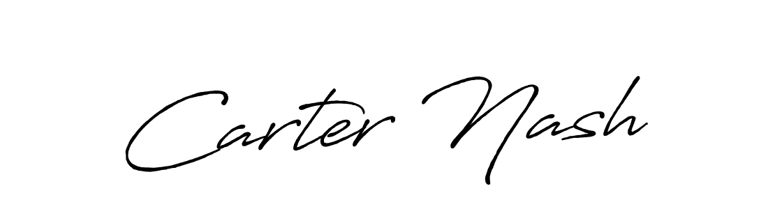 Also we have Carter Nash name is the best signature style. Create professional handwritten signature collection using Antro_Vectra_Bolder autograph style. Carter Nash signature style 7 images and pictures png