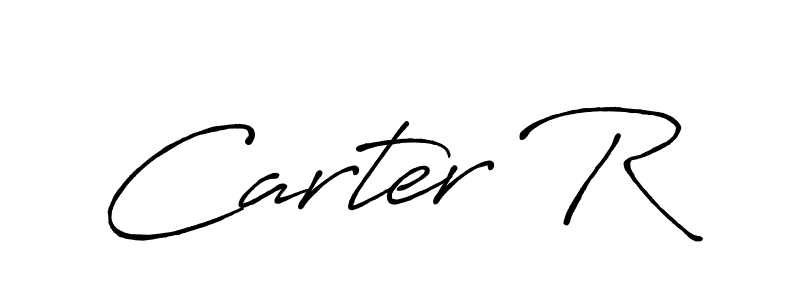 Make a beautiful signature design for name Carter R. With this signature (Antro_Vectra_Bolder) style, you can create a handwritten signature for free. Carter R signature style 7 images and pictures png