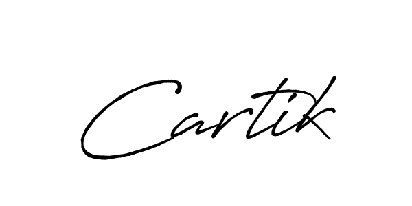 Create a beautiful signature design for name Cartik. With this signature (Antro_Vectra_Bolder) fonts, you can make a handwritten signature for free. Cartik signature style 7 images and pictures png