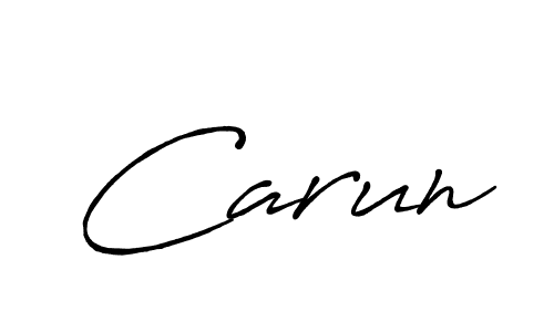 Also You can easily find your signature by using the search form. We will create Carun name handwritten signature images for you free of cost using Antro_Vectra_Bolder sign style. Carun signature style 7 images and pictures png