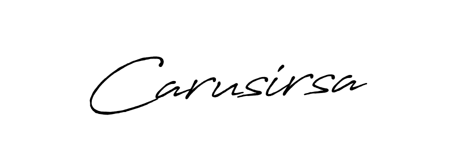 Use a signature maker to create a handwritten signature online. With this signature software, you can design (Antro_Vectra_Bolder) your own signature for name Carusirsa. Carusirsa signature style 7 images and pictures png