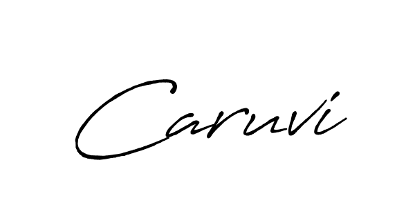How to make Caruvi name signature. Use Antro_Vectra_Bolder style for creating short signs online. This is the latest handwritten sign. Caruvi signature style 7 images and pictures png