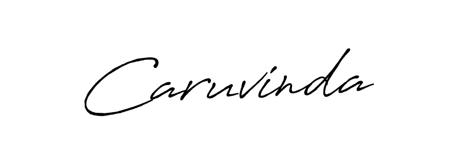 Use a signature maker to create a handwritten signature online. With this signature software, you can design (Antro_Vectra_Bolder) your own signature for name Caruvinda. Caruvinda signature style 7 images and pictures png