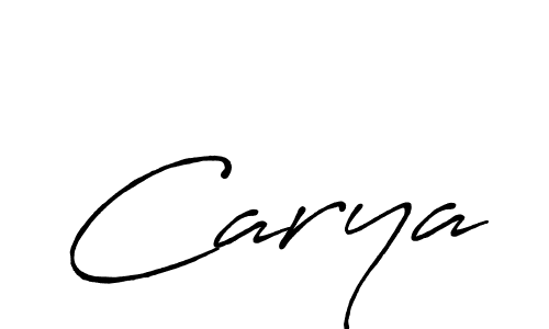 Design your own signature with our free online signature maker. With this signature software, you can create a handwritten (Antro_Vectra_Bolder) signature for name Carya. Carya signature style 7 images and pictures png