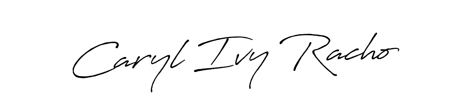 Use a signature maker to create a handwritten signature online. With this signature software, you can design (Antro_Vectra_Bolder) your own signature for name Caryl Ivy Racho. Caryl Ivy Racho signature style 7 images and pictures png