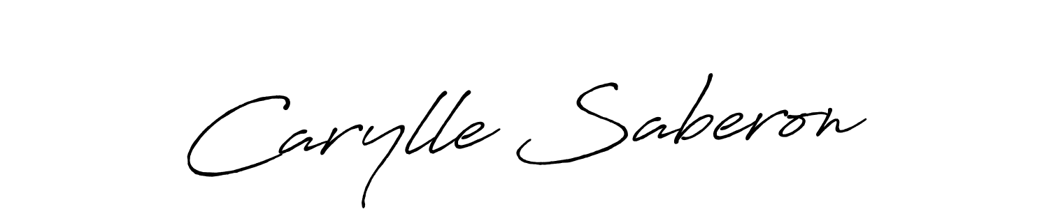 How to make Carylle Saberon name signature. Use Antro_Vectra_Bolder style for creating short signs online. This is the latest handwritten sign. Carylle Saberon signature style 7 images and pictures png