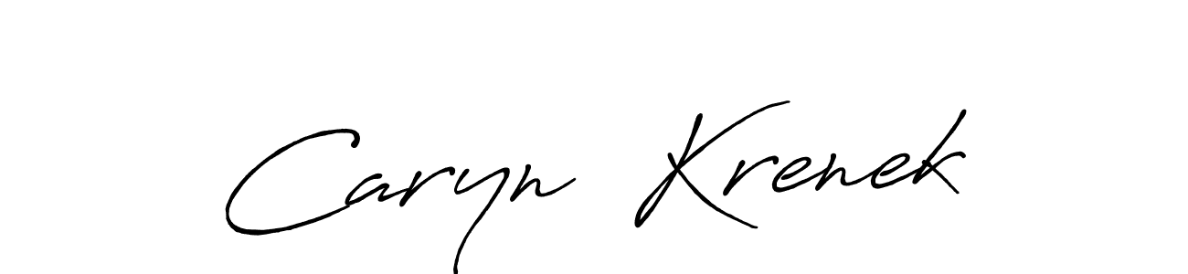 Create a beautiful signature design for name Caryn  Krenek. With this signature (Antro_Vectra_Bolder) fonts, you can make a handwritten signature for free. Caryn  Krenek signature style 7 images and pictures png