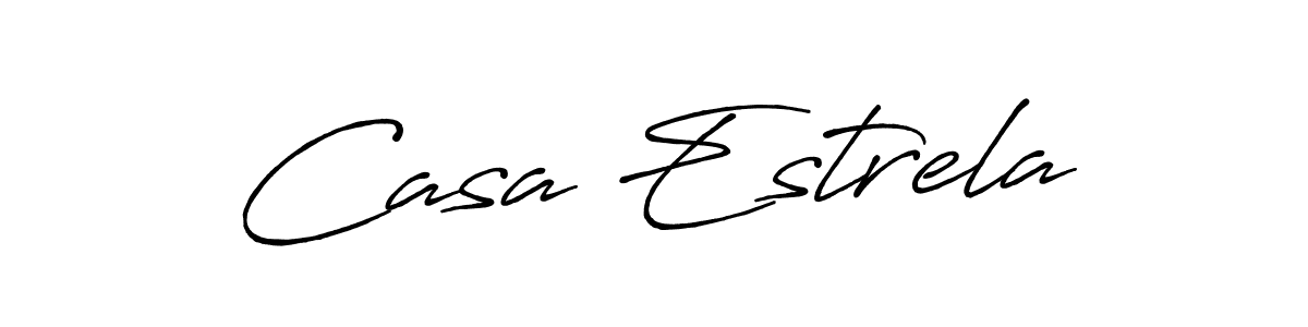 Similarly Antro_Vectra_Bolder is the best handwritten signature design. Signature creator online .You can use it as an online autograph creator for name Casa Estrela. Casa Estrela signature style 7 images and pictures png