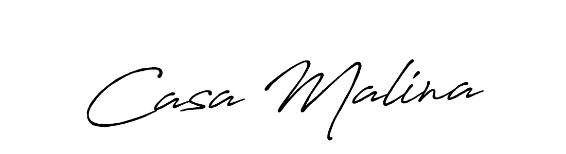 Create a beautiful signature design for name Casa Malina. With this signature (Antro_Vectra_Bolder) fonts, you can make a handwritten signature for free. Casa Malina signature style 7 images and pictures png