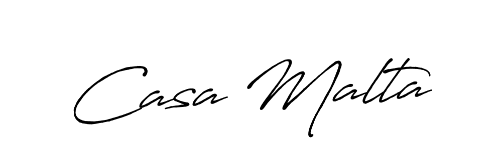 Also You can easily find your signature by using the search form. We will create Casa Malta name handwritten signature images for you free of cost using Antro_Vectra_Bolder sign style. Casa Malta signature style 7 images and pictures png