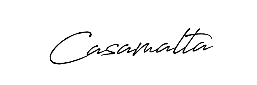 You should practise on your own different ways (Antro_Vectra_Bolder) to write your name (Casamalta) in signature. don't let someone else do it for you. Casamalta signature style 7 images and pictures png