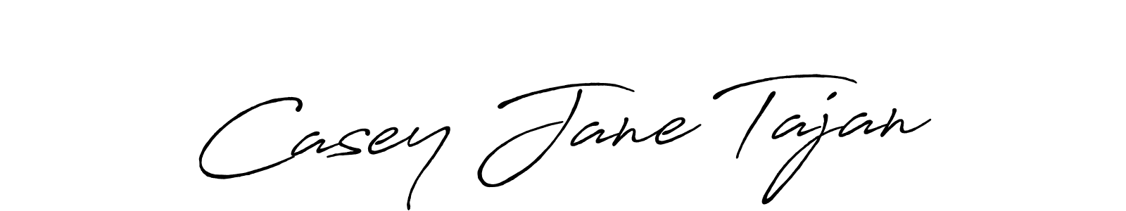 Also You can easily find your signature by using the search form. We will create Casey Jane Tajan name handwritten signature images for you free of cost using Antro_Vectra_Bolder sign style. Casey Jane Tajan signature style 7 images and pictures png