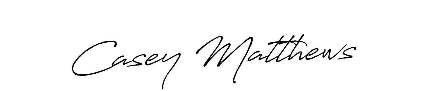 Design your own signature with our free online signature maker. With this signature software, you can create a handwritten (Antro_Vectra_Bolder) signature for name Casey Matthews. Casey Matthews signature style 7 images and pictures png
