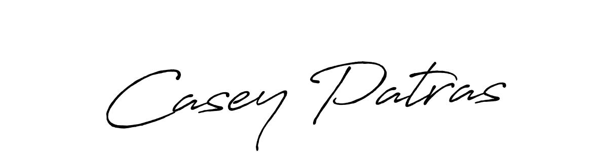 You should practise on your own different ways (Antro_Vectra_Bolder) to write your name (Casey Patras) in signature. don't let someone else do it for you. Casey Patras signature style 7 images and pictures png