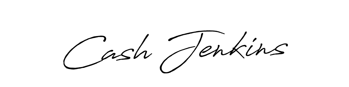 Cash Jenkins stylish signature style. Best Handwritten Sign (Antro_Vectra_Bolder) for my name. Handwritten Signature Collection Ideas for my name Cash Jenkins. Cash Jenkins signature style 7 images and pictures png