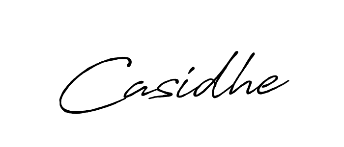 How to make Casidhe name signature. Use Antro_Vectra_Bolder style for creating short signs online. This is the latest handwritten sign. Casidhe signature style 7 images and pictures png