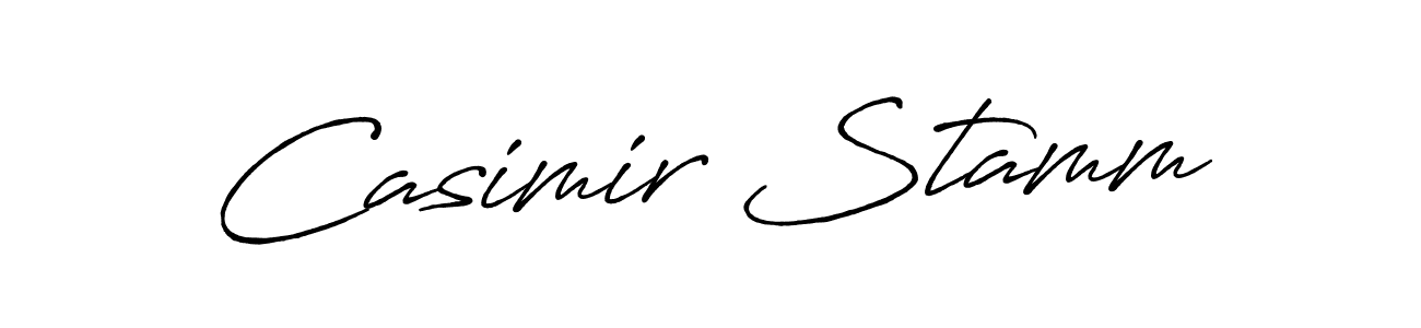 Make a beautiful signature design for name Casimir Stamm. With this signature (Antro_Vectra_Bolder) style, you can create a handwritten signature for free. Casimir Stamm signature style 7 images and pictures png
