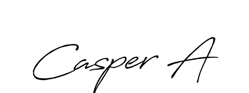 Make a beautiful signature design for name Casper A. With this signature (Antro_Vectra_Bolder) style, you can create a handwritten signature for free. Casper A signature style 7 images and pictures png