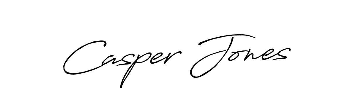 Casper Jones stylish signature style. Best Handwritten Sign (Antro_Vectra_Bolder) for my name. Handwritten Signature Collection Ideas for my name Casper Jones. Casper Jones signature style 7 images and pictures png